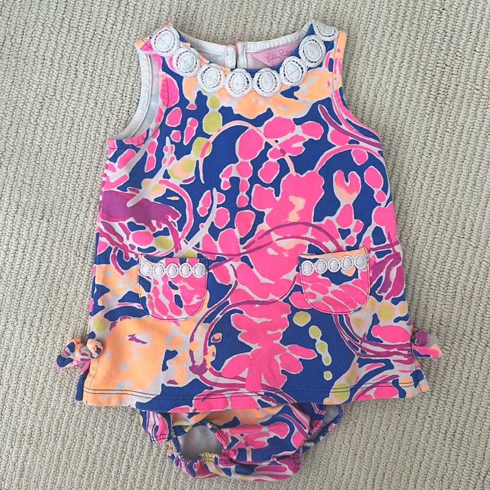 Lilly Pulitzer dress and bloomer set